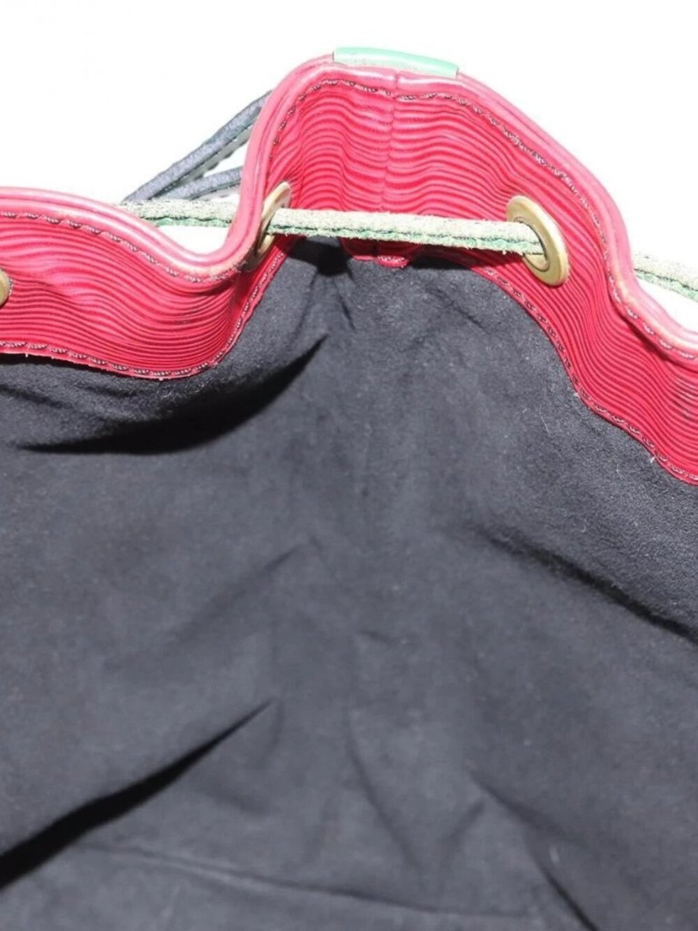 LOUIS VUITTON Epi Petit Noe Shoulder Bag Bicolor Green Red LV Auth ka2062 - Picture 11 of 16